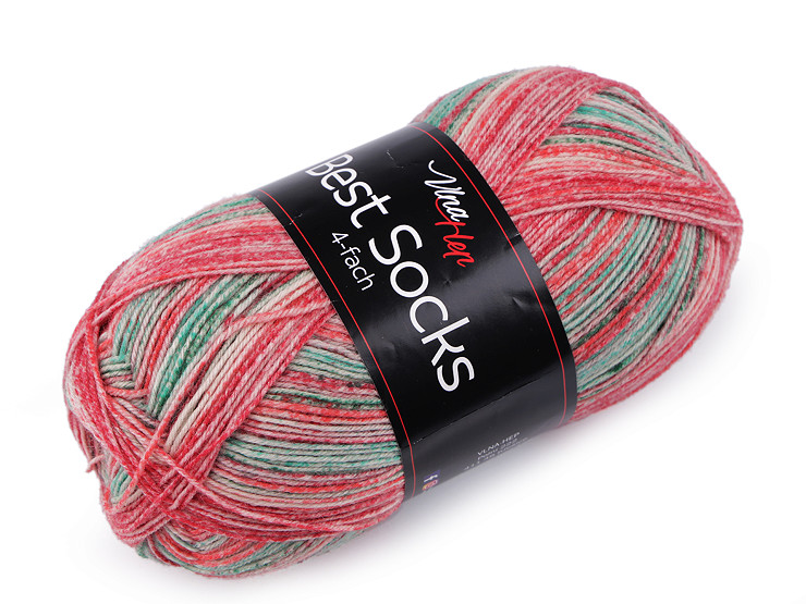 Pelote de laine auto-motifs Best Socks, 100 g