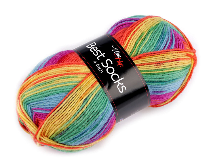 Knitting Sock Yarn Self-patterning, Best Socks 100 g