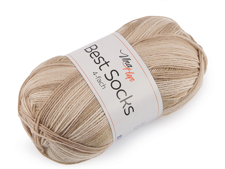 Knitting Sock Yarn Self-patterning, Best Socks 100 g