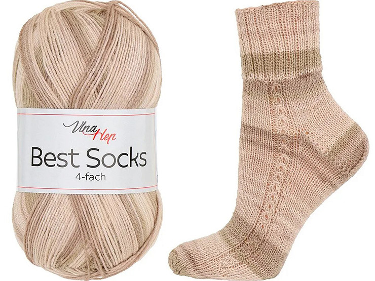 Włóczka Best Socks samowzorująca / skarpetkowa 100 g 