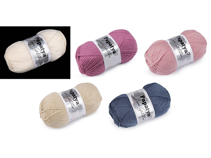 Strickgarn Papatya Love Glitter 100 g