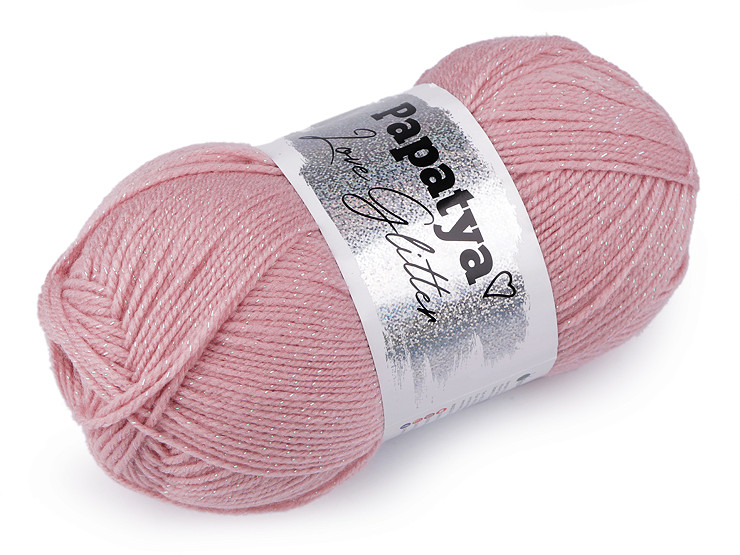 Knitting Yarn Papatya Love Glitter 100 g