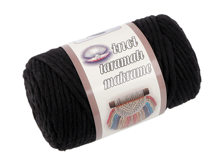 Recycled Cotton Macrame Yarn Ø5 mm, combing