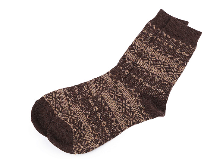 Pánske zimné ponožky nórsky vzor