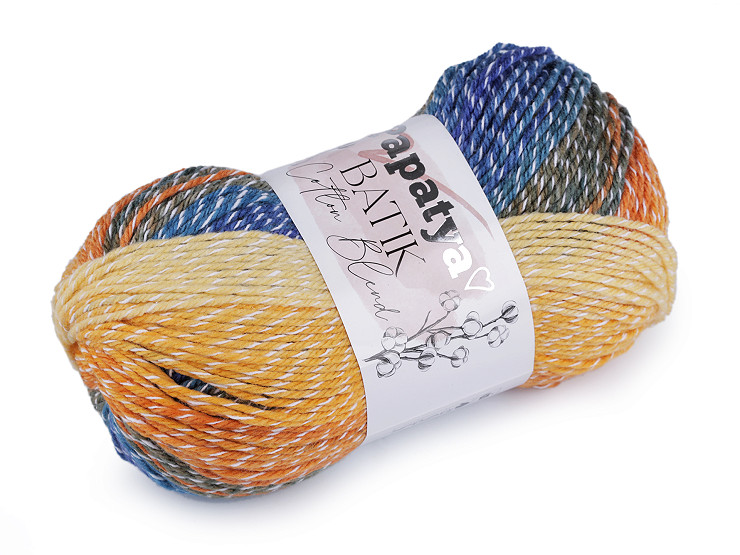 Knitting Yarn Papatya Batik Cotton Blend 100 g