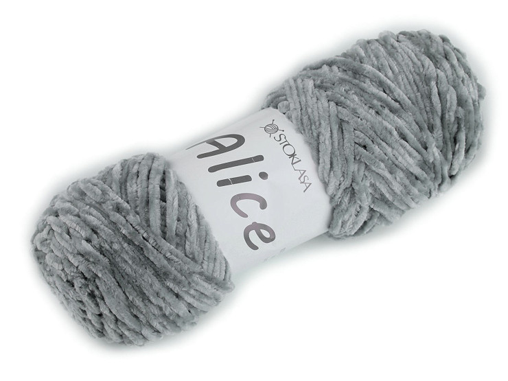 Hilo de chenilla para tricotar 100 g Alice