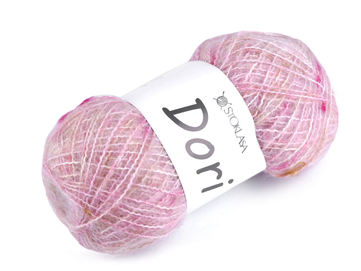 Mohair knitting yarn with knobs 100 g Dori