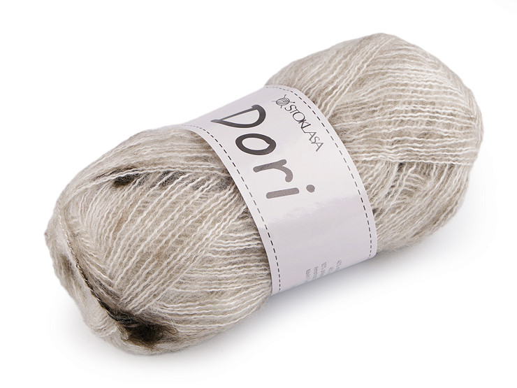 Mohair knitting yarn with knobs 100 g Dori