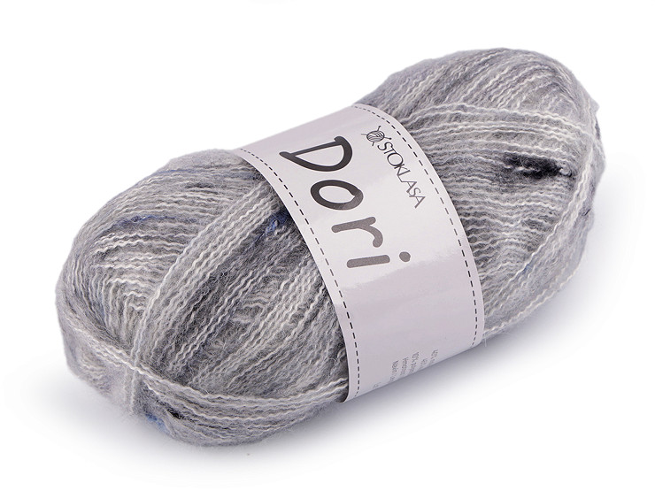 Mohair knitting yarn with knobs 100 g Dori