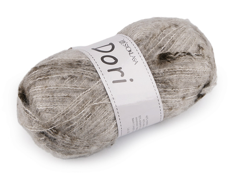 Mohair knitting yarn with knobs 100 g Dori