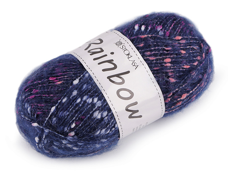 Pelote de laine en mohair Rainbow, 100 g 