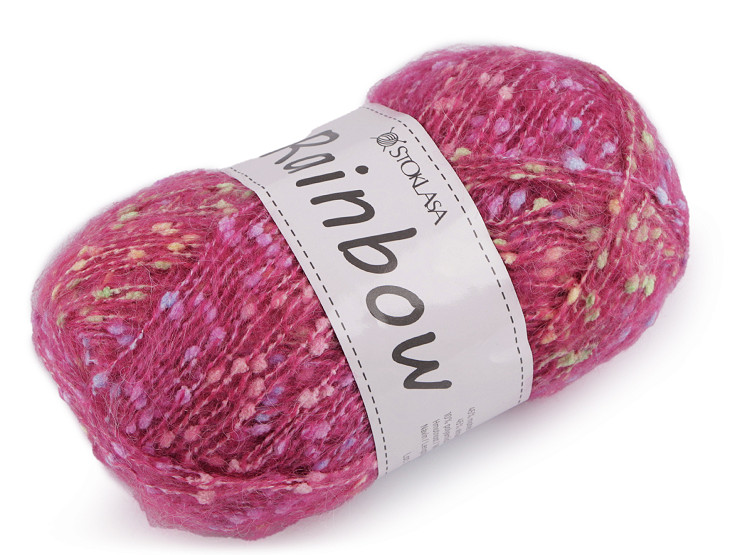 Mohair knitting yarn 100 g Rainbow 