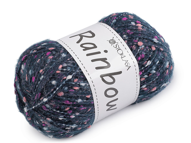Filato per maglieria in mohair, 100 g, arcobaleno 