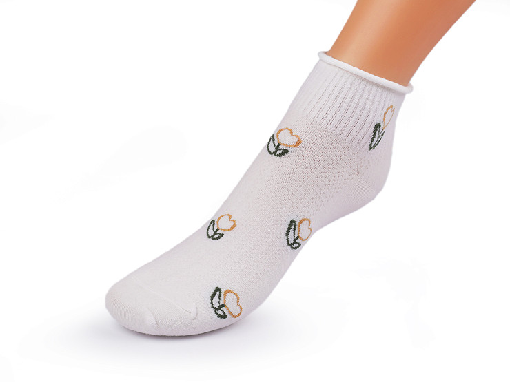 Dámske / dievčenské bavlnené ponožky členkové