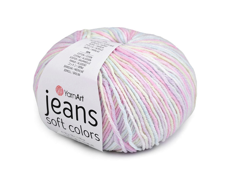Pletacia priadza Jeans Soft Color 50 g