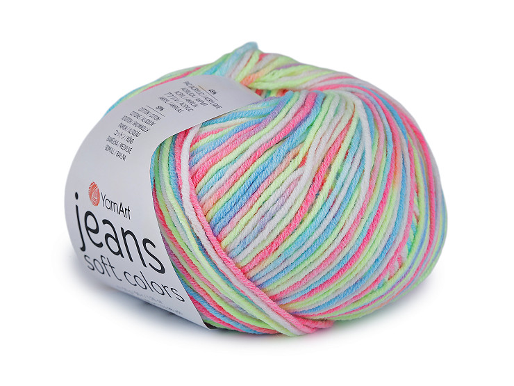 Νήμα πλεξίματος Jeans Soft Color 50 g