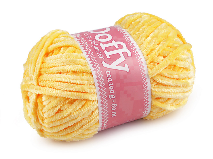 Hilo de chenilla para tricotar Doffy 100 g