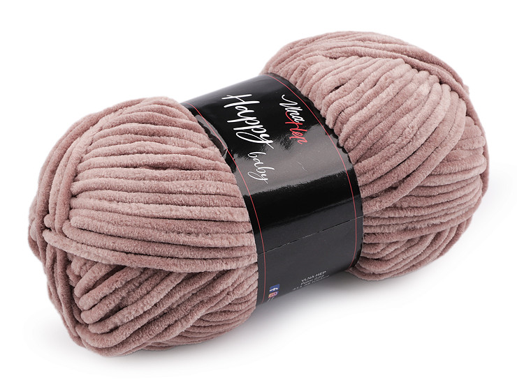 Chenille knitting yarn Happy Baby 100 g