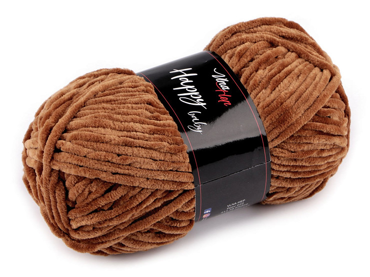 Chenille knitting yarn Happy Baby 100 g