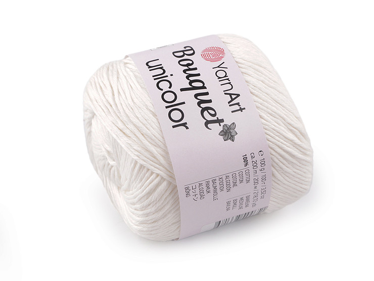 Włóczka bawełniana Bouquet Unicolor 100 g