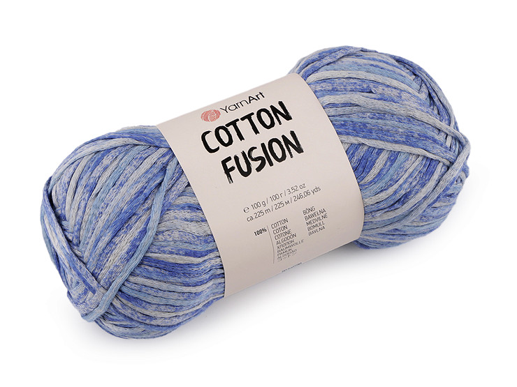 Bavlnená pletacia priadza Cotton Fusion 100 g