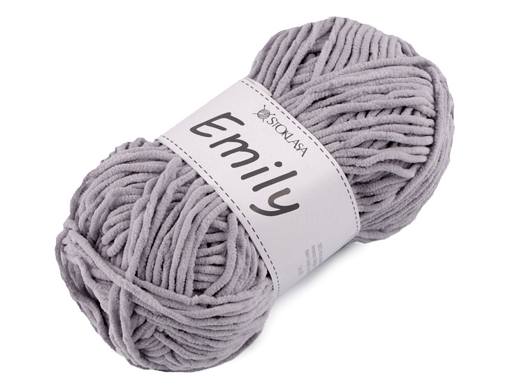 Pelote de laine chenille Emily, 100 g