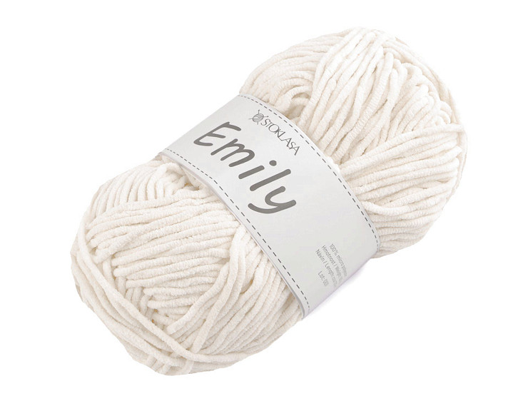 Pelote de laine chenille Emily, 100 g