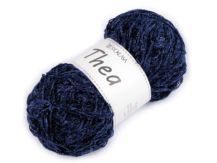 Pelote de laine chenille Thea avec lurex, 100 g