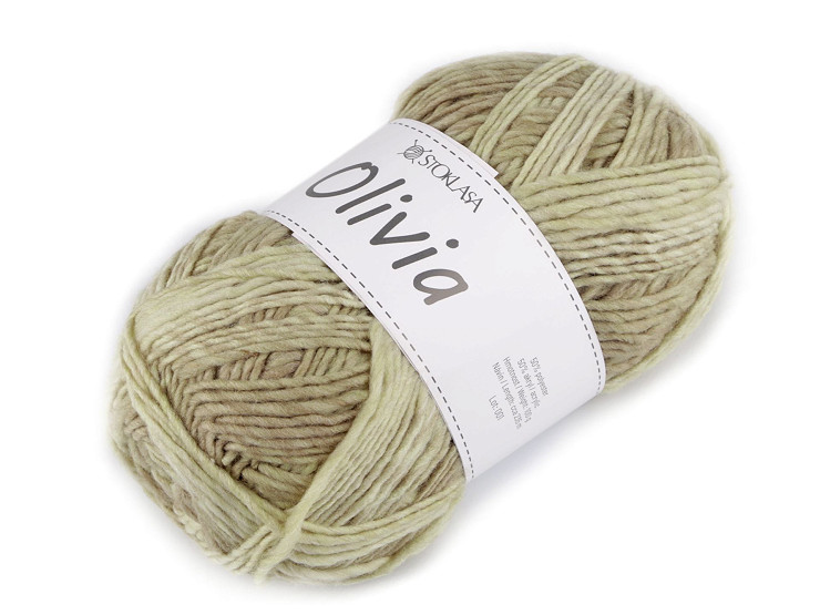 Pelote de laine Olivia, 100 g