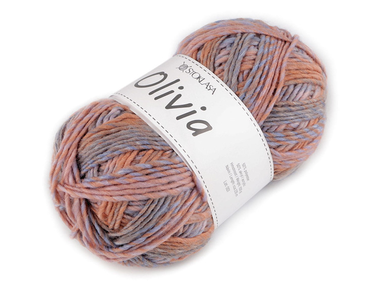 Strickgarn Olivia meliert, 100 g