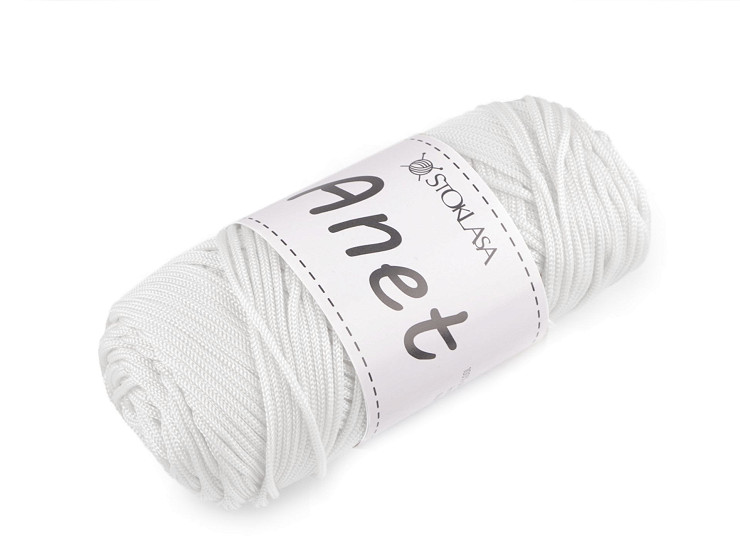 Filato per maglia e uncinetto Anet, macramè, dimensioni: Ø 2 mm 90 g