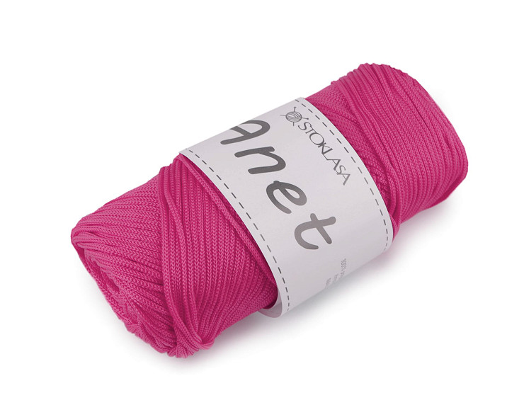 Knitting and crochet yarn Anet macrame Ø2 mm 90 g