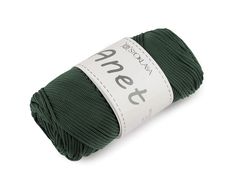 Laine pour tricot et crochet Anet macramé, Ø 2 mm, 90 g