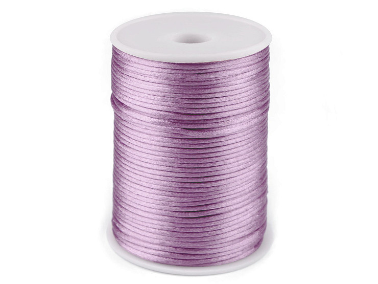 Cordon queue de rat, polyester satin, Ø 2mm 