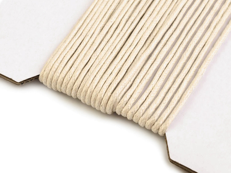 Cordón de algodón encerado Ø2 mm