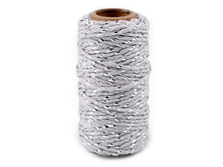 Christmas Twisted Twine / String with Lurex Ø1.5 mm