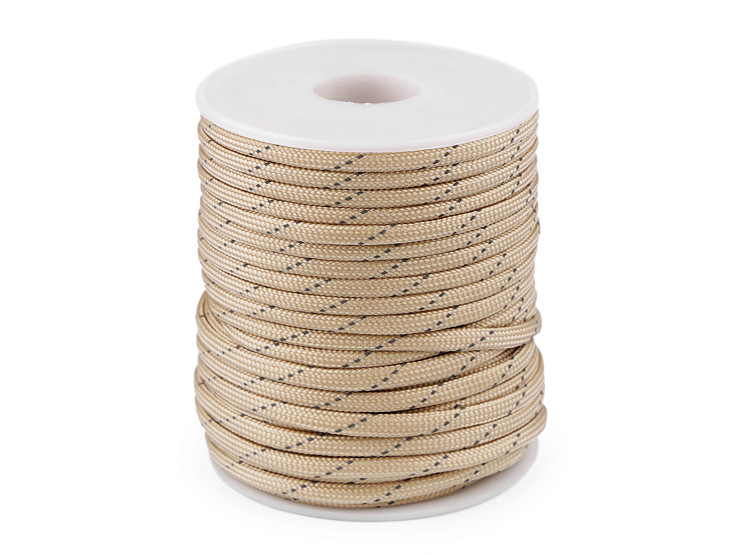 Cordelină paracord cu fir reflectorizant, Ø4 mm