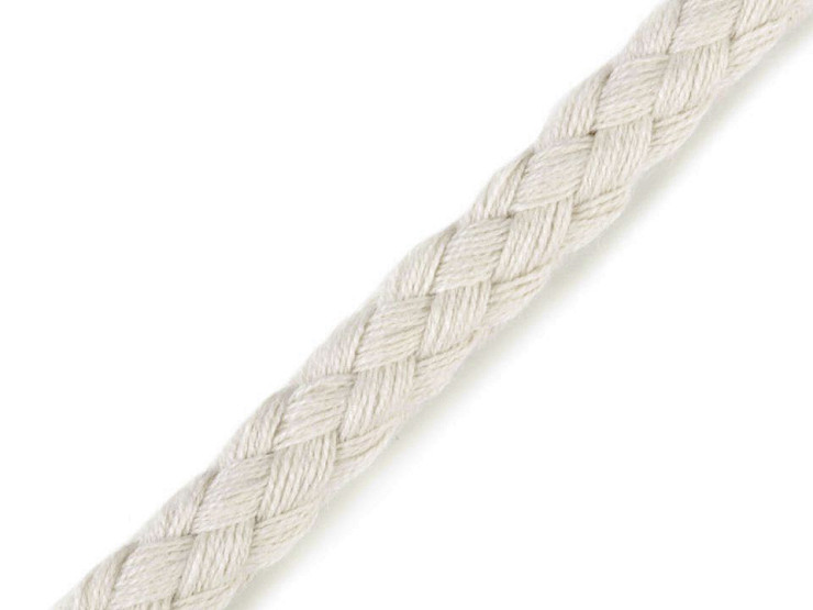 Cordón/cuerda de algodón trenzado Ø9 mm