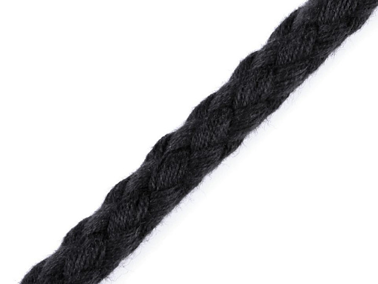 Cordón/cuerda de algodón trenzado Ø9 mm