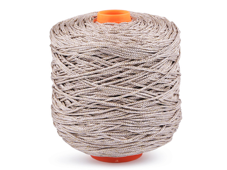 Pelote de laine Thay avec lurex, Macramé, 500 g