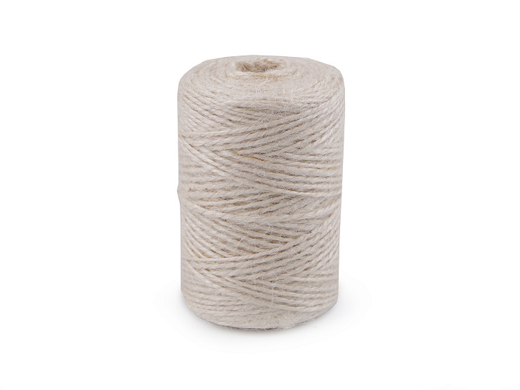 Cordon en jute, Ø 2 mm, pour tricot et crochet