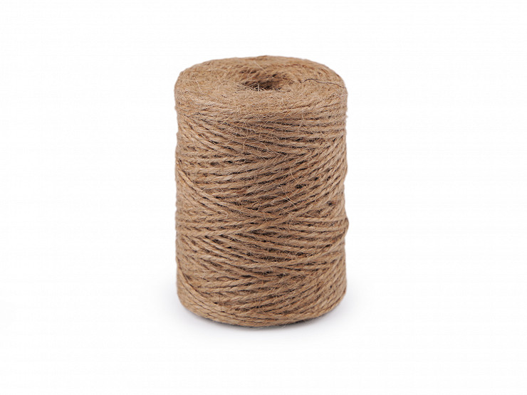 Spago di iuta, dimensioni: Ø 2 mm, per maglia e uncinetto