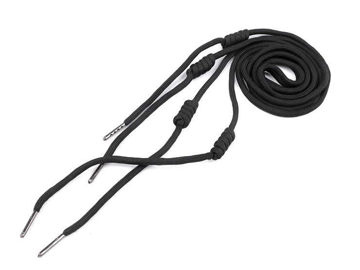 Cuerda/cordón para capucha con nudo de adorno, largo 140 cm