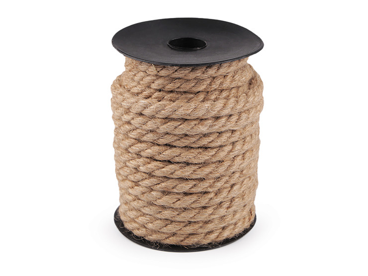 100% Polyester Woven Blend of Colored Paper Rope and Wood Beads
