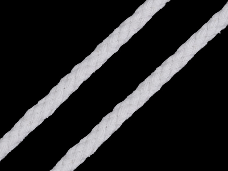 Cordón de algodón Ø7 mm trenzado