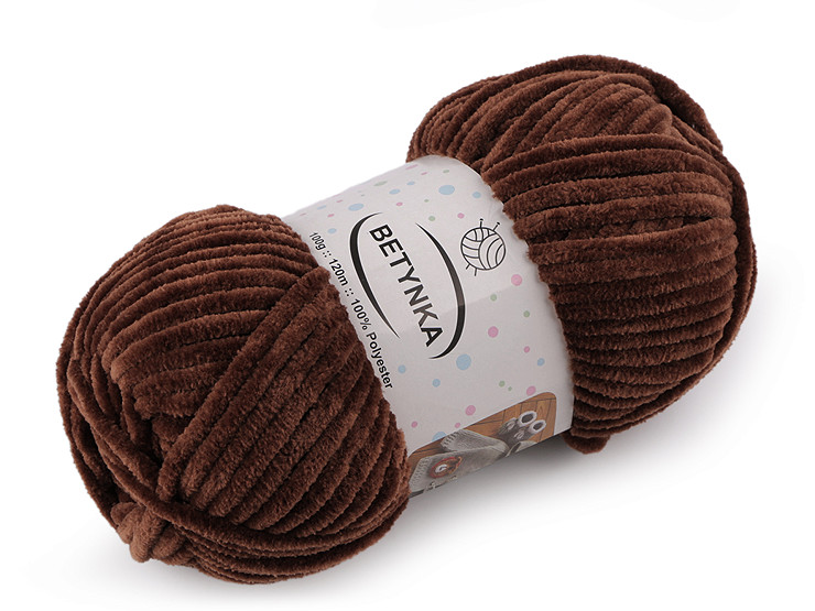 Knitting chenille yarn Betynka 100 g