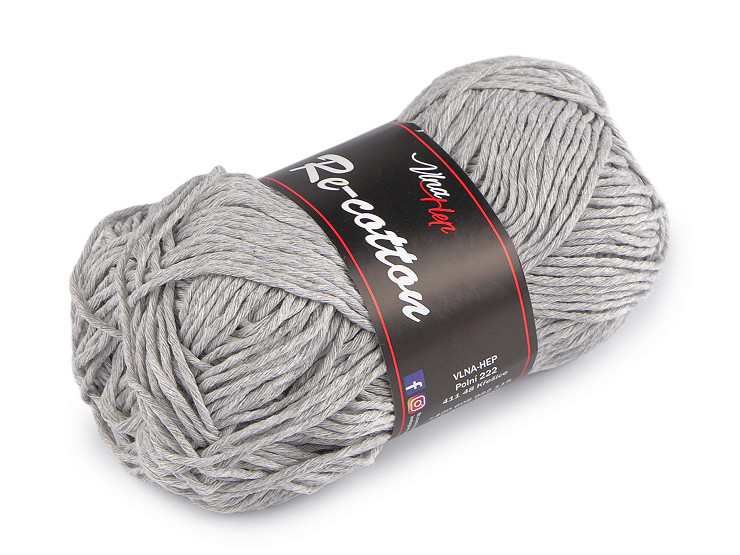 Bavlnená pletacia priadza Re-Cotton 50 g