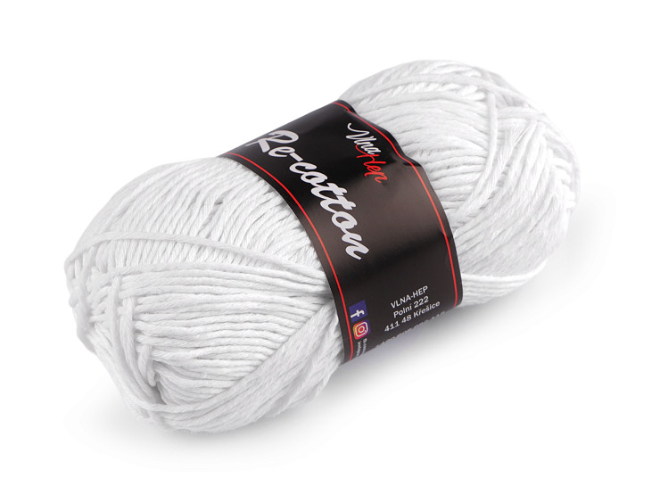 Bavlnená pletacia priadza Re-Cotton 50 g