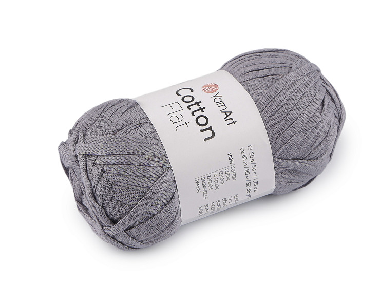 Bavlněná pletací příze Cotton Flat 50 g