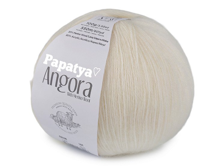 Włóczka Papataya Angora 100 g